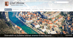 Desktop Screenshot of obrovac.hr